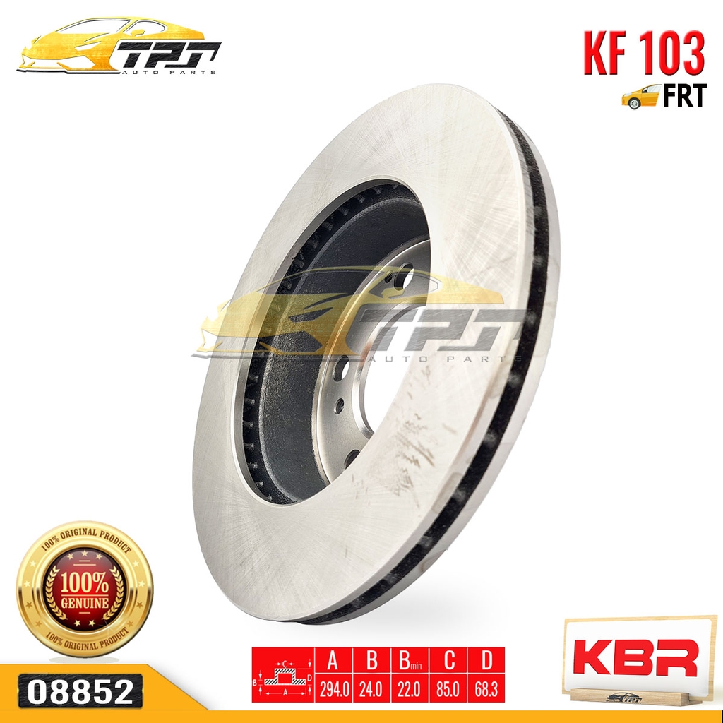 KF103 Đĩa Thắng TrướcMercedes MB100 - MB140 [294.0 mm] KBR - Taiwan