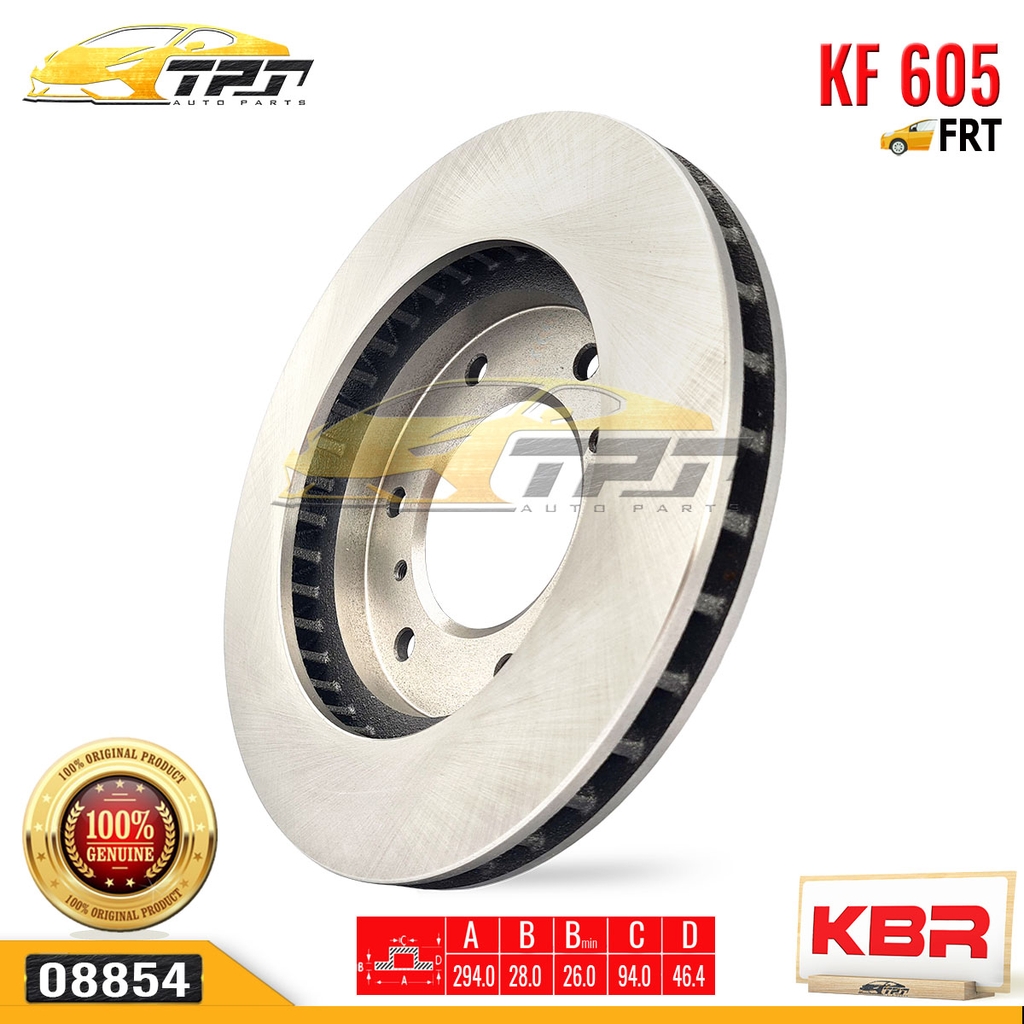 KF605 Đĩa Thắng Trước Mitsubishi ZINGER TRITON 05- [294.0 mm] KBR - Taiwan