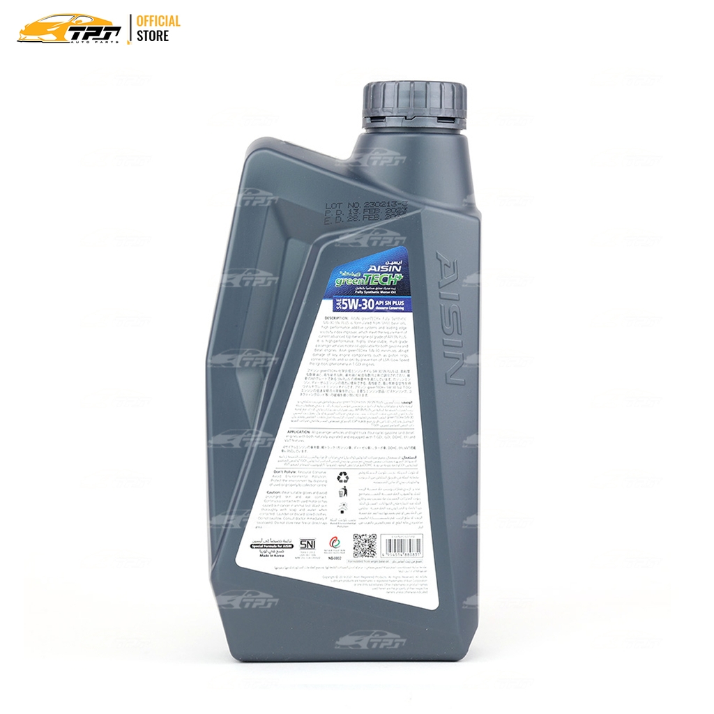 5W-30 SN/CF Nhớt Động Cơ Fully Synthetic ESFNP0531PN [1 Lít] AISIN - Japan