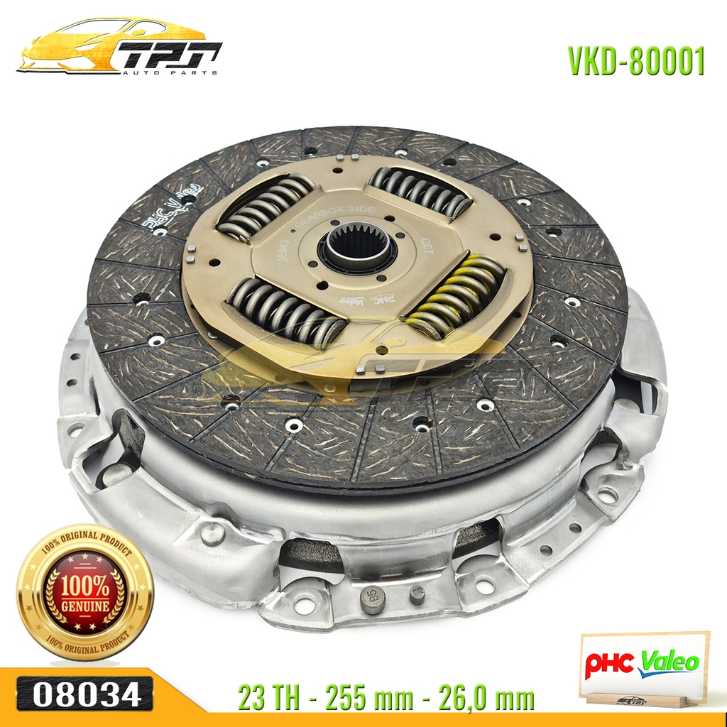 Bộ Kits Lá Côn - Mâm Ép Hyundai GRAND STAREX - PORTER 2 MAY DIEN - Kia BONGO 3 255 mm [VKD-80001] VALEO - Korea