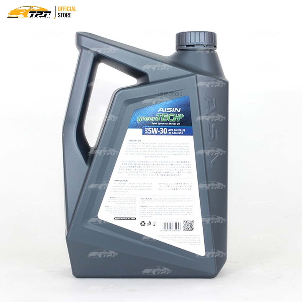 5W-30 SN/CF Nhớt Động Cơ Semi Synthetic ESSN0534PN [4 Lít] AISIN - Japan