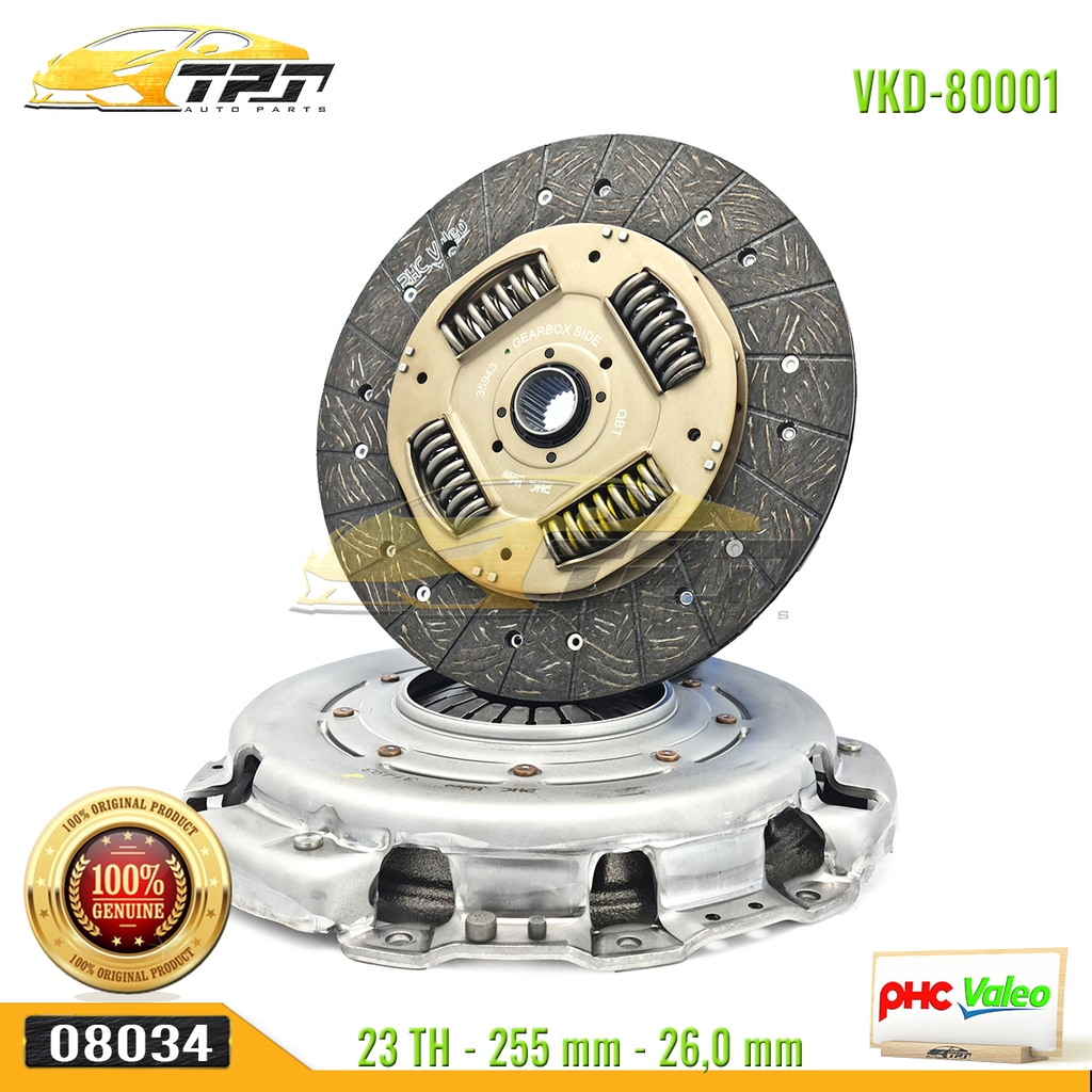 Bộ Kits Lá Côn - Mâm Ép Hyundai GRAND STAREX - PORTER 2 MAY DIEN - Kia BONGO 3 255 mm [VKD-80001] VALEO - Korea