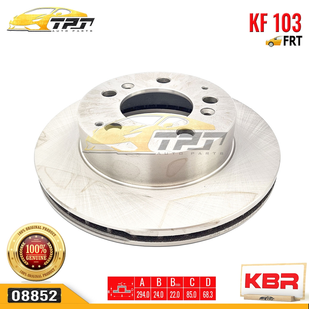 KF103 Đĩa Thắng TrướcMercedes MB100 - MB140 [294.0 mm] KBR - Taiwan