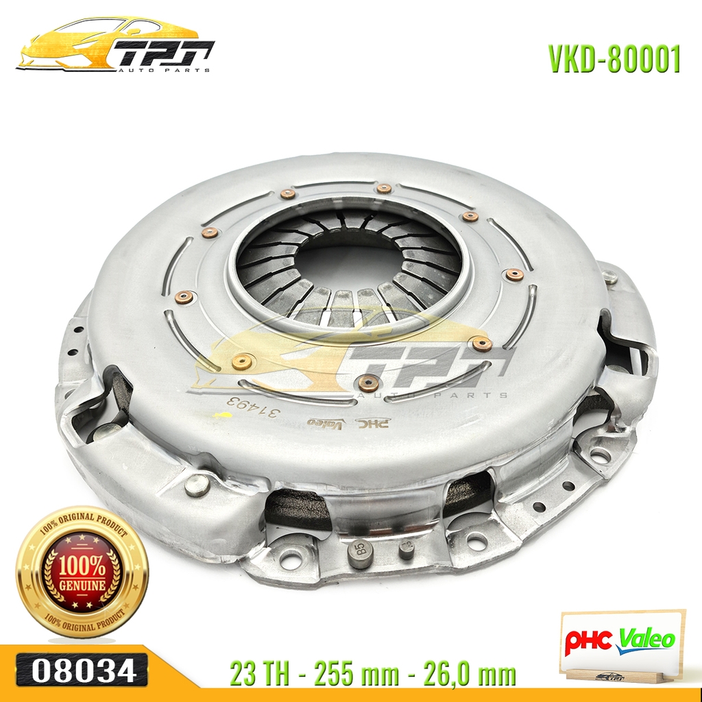 Bộ Kits Lá Côn - Mâm Ép Hyundai GRAND STAREX - PORTER 2 MAY DIEN - Kia BONGO 3 255 mm [VKD-80001] VALEO - Korea