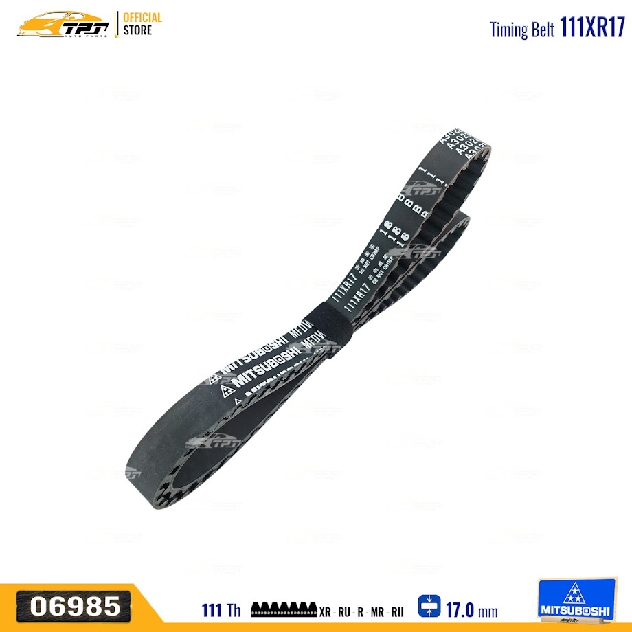 111XR17 Dây Curoa Cam / Dây Đai Răng Deawoo GENTRA - CIELO - LANOS - KALOS Mitsuboshi - Japan