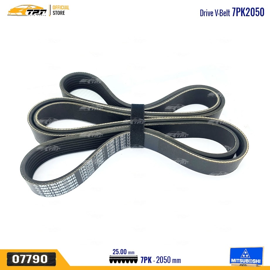 7PK2050 Dây Curoa Tổng Toyota FORTUNER 16- (Xe Form mới) MITSUBOSHI - Japan