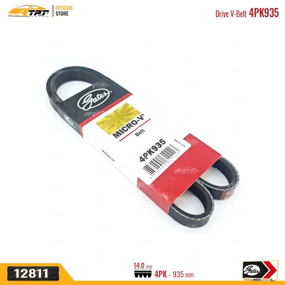 4PK935 Dây Curoa Mazda MPV II 2.0 99-06 Mitsubishi GALANT VIII 2.0 96-04 Suzuki LIANA 1.3 1.6 01-08 GATES - USA