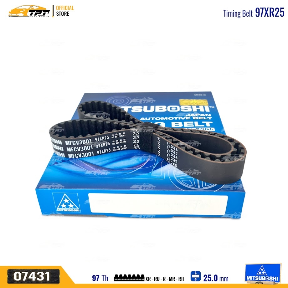 97XR25 Dây Curoa Cam / Dây Đai Răng Toyota FORTUNER 2.5 Mitsuboshi - Japan