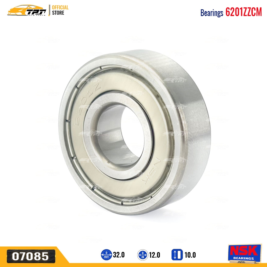 6201Z Bạc Đạn Bánh Đà Toyota FORTUNER - INNOVA (Mặt Sắt) [12 x 32 x 10] NSK - Japan