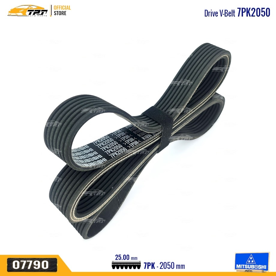 7PK2050 Dây Curoa Tổng Toyota FORTUNER 16- (Xe Form mới) MITSUBOSHI - Japan