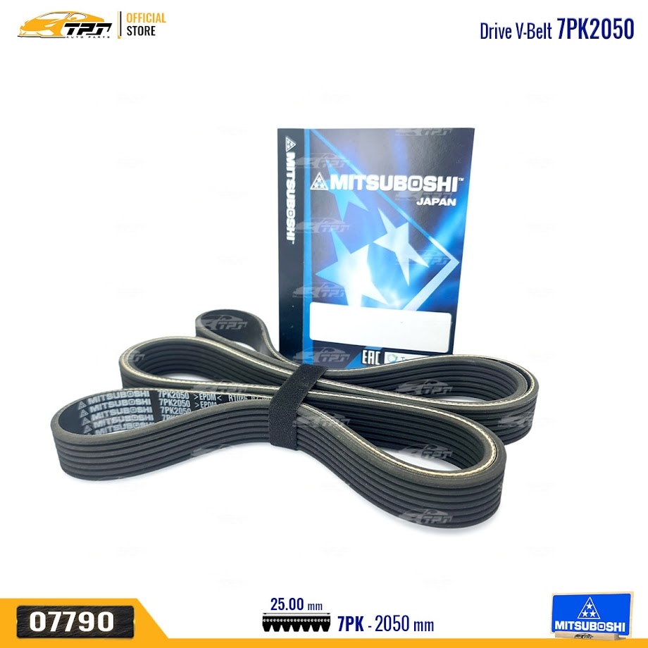 7PK2050 Dây Curoa Tổng Toyota FORTUNER 16- (Xe Form mới) MITSUBOSHI - Japan