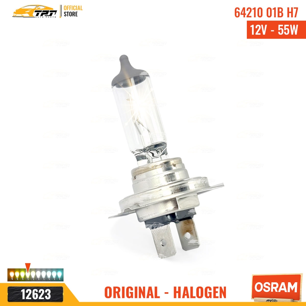 64210 01B Bóng Đèn Halogen Tiêu Chuẩn H7 [12V - 55W] Vĩ = 1c OSRAM - Germany