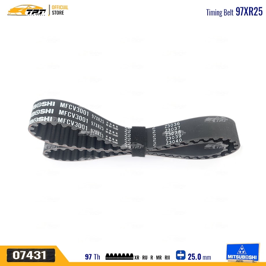 97XR25 Dây Curoa Cam / Dây Đai Răng Toyota FORTUNER 2.5 Mitsuboshi - Japan