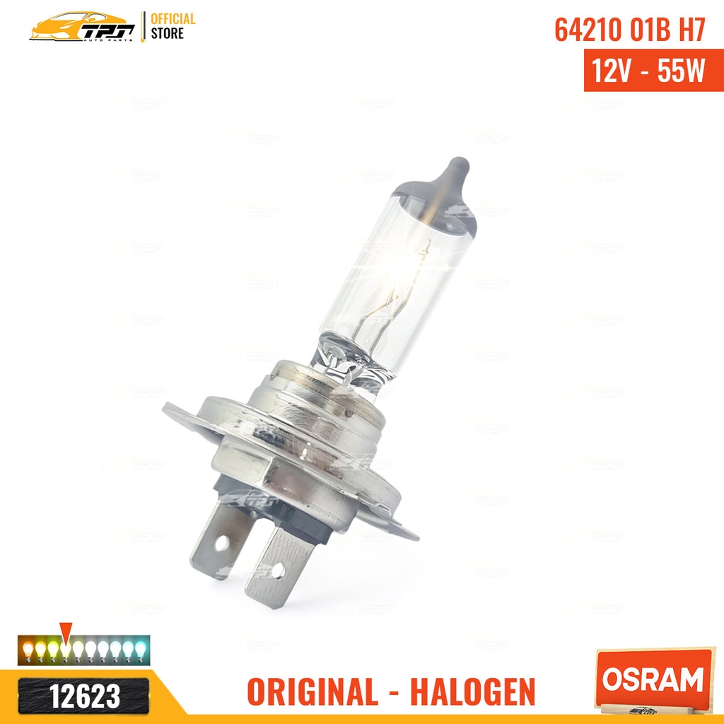 64210 01B Bóng Đèn Halogen Tiêu Chuẩn H7 [12V - 55W] Vĩ = 1c OSRAM - Germany