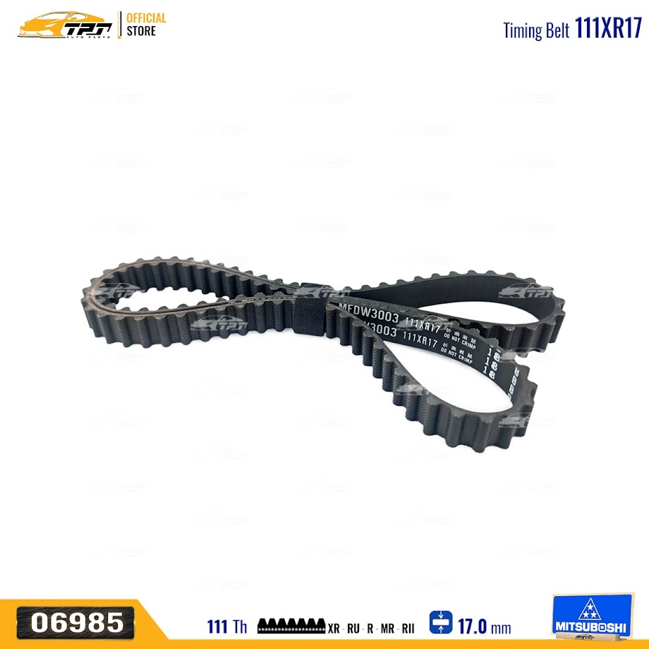 111XR17 Dây Curoa Cam / Dây Đai Răng Deawoo GENTRA - CIELO - LANOS - KALOS Mitsuboshi - Japan