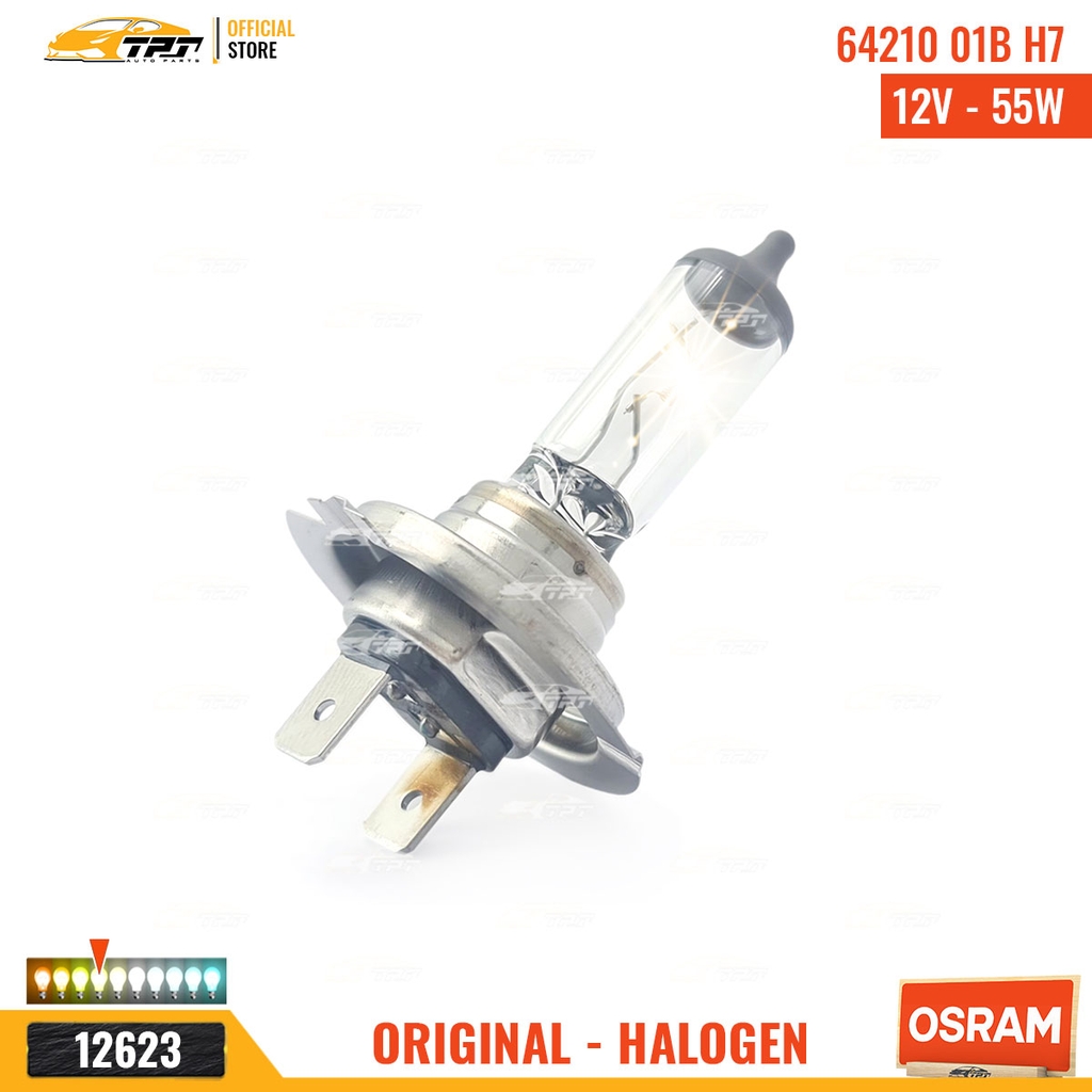 64210 01B Bóng Đèn Halogen Tiêu Chuẩn H7 [12V - 55W] Vĩ = 1c OSRAM - Germany