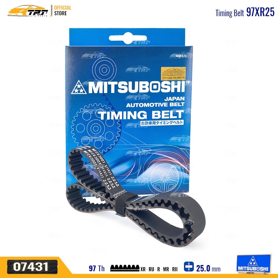 97XR25 Dây Curoa Cam / Dây Đai Răng Toyota FORTUNER 2.5 Mitsuboshi - Japan