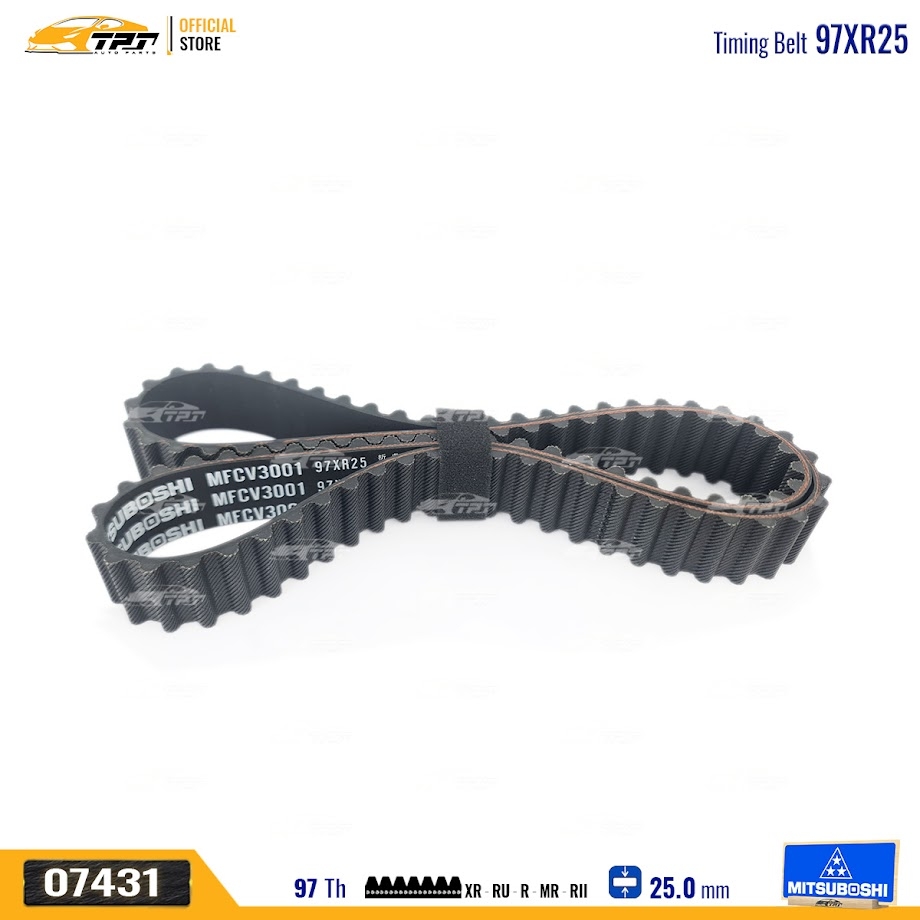 97XR25 Dây Curoa Cam / Dây Đai Răng Toyota FORTUNER 2.5 Mitsuboshi - Japan