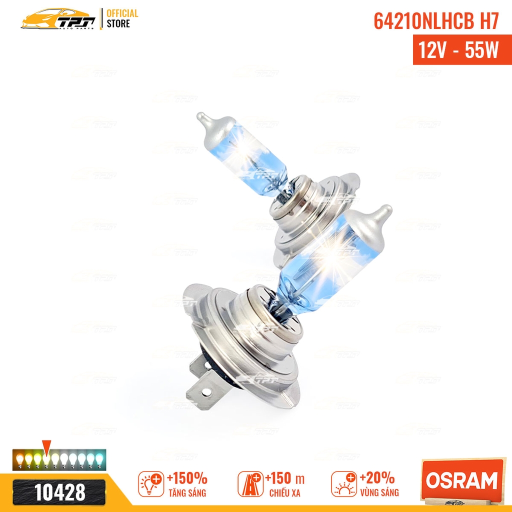 64210NLHCB Bóng Đèn Halogen Tăng Sáng 150% H7 [12V - 55W] Hộp = 2c OSRAM - Germany
