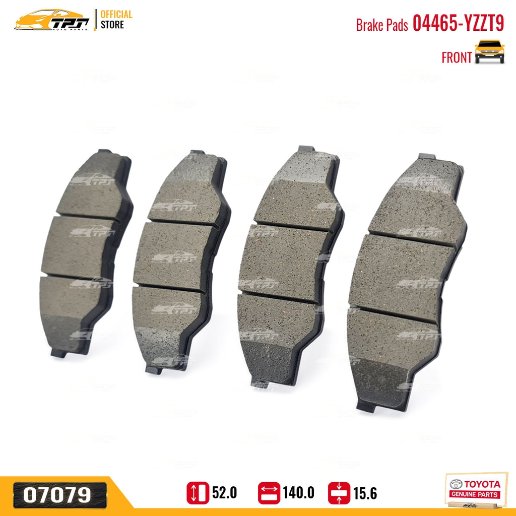 04465-YZZT9 Bố Thắng TRƯỚC Toyota INNOVA 06-16 Hàng Chính Hãng TOYOTA