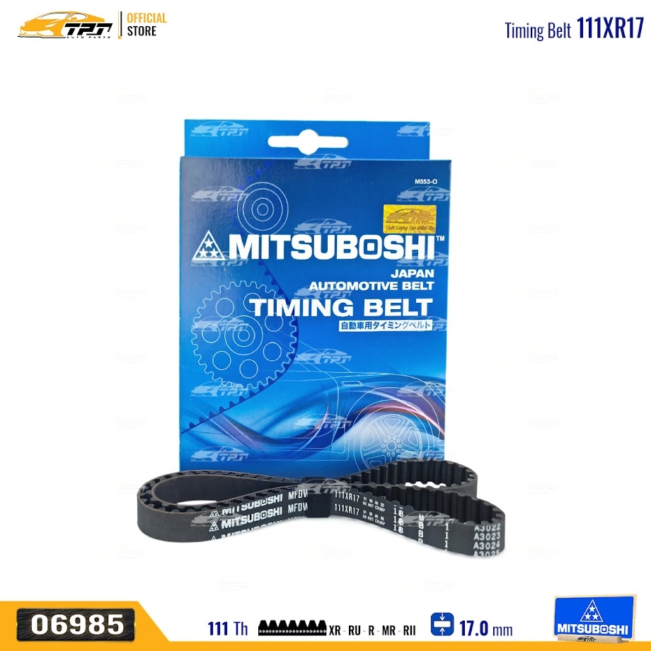111XR17 Dây Curoa Cam / Dây Đai Răng Deawoo GENTRA - CIELO - LANOS - KALOS Mitsuboshi - Japan