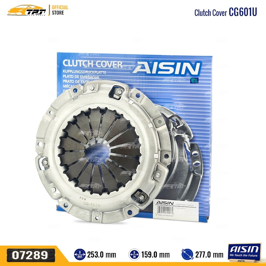 CG601U Mâm Ép - Bàn Ép Ly Hợp Isuzu D-MAX - Isuzu MU-X - Tải Isuzu 1T9 3.0  [253-159] AISIN - Japan