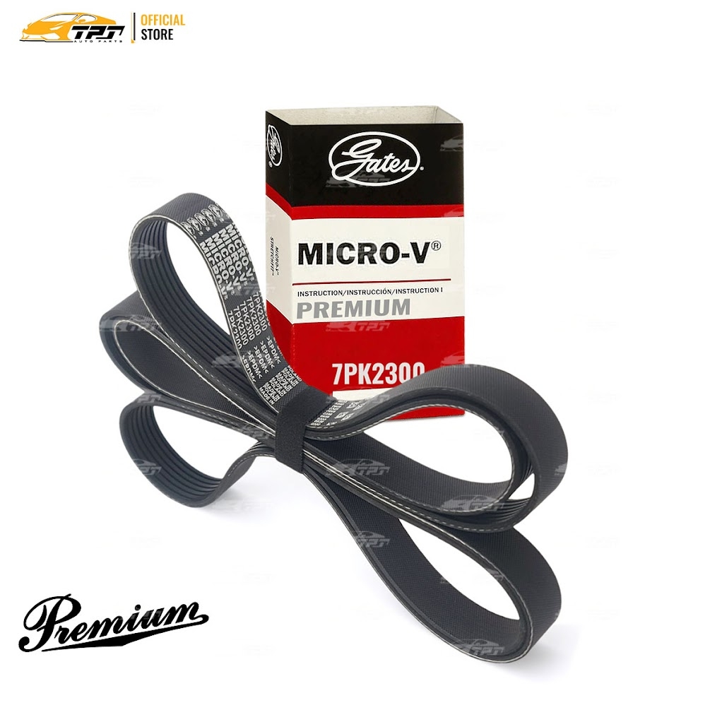 7PK2300 Premium Dây Curoa Tổng Toyota INNOVA - HILUX 2.7 - FORTUNER 2.7 (Hàng Cao Cấp) GATES - Usa