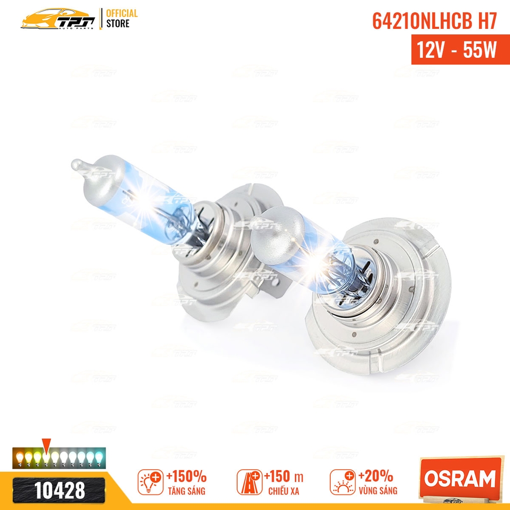 64210NLHCB Bóng Đèn Halogen Tăng Sáng 150% H7 [12V - 55W] Hộp = 2c OSRAM - Germany