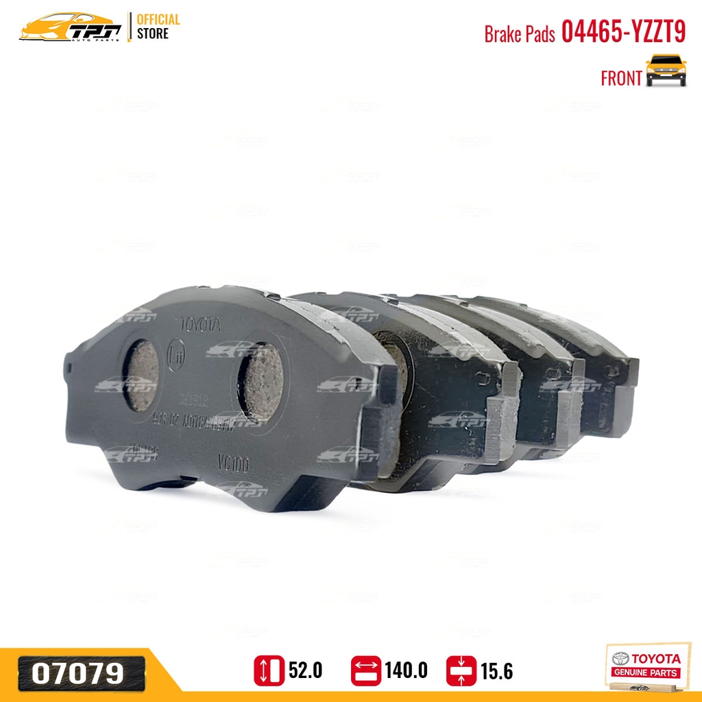 04465-YZZT9 Bố Thắng TRƯỚC Toyota INNOVA 06-16 Hàng Chính Hãng TOYOTA