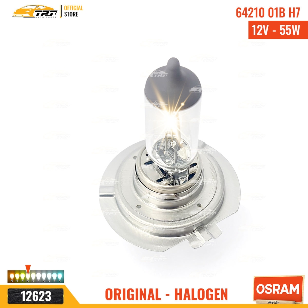 64210 01B Bóng Đèn Halogen Tiêu Chuẩn H7 [12V - 55W] Vĩ = 1c OSRAM - Germany