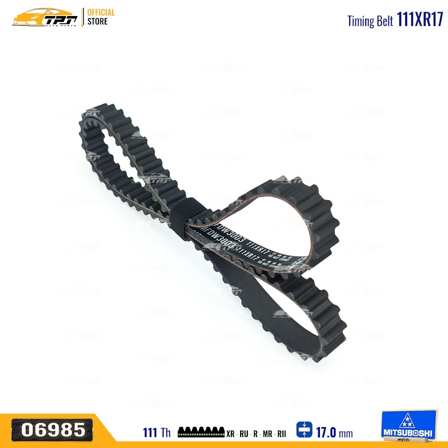 111XR17 Dây Curoa Cam / Dây Đai Răng Deawoo GENTRA - CIELO - LANOS - KALOS Mitsuboshi - Japan