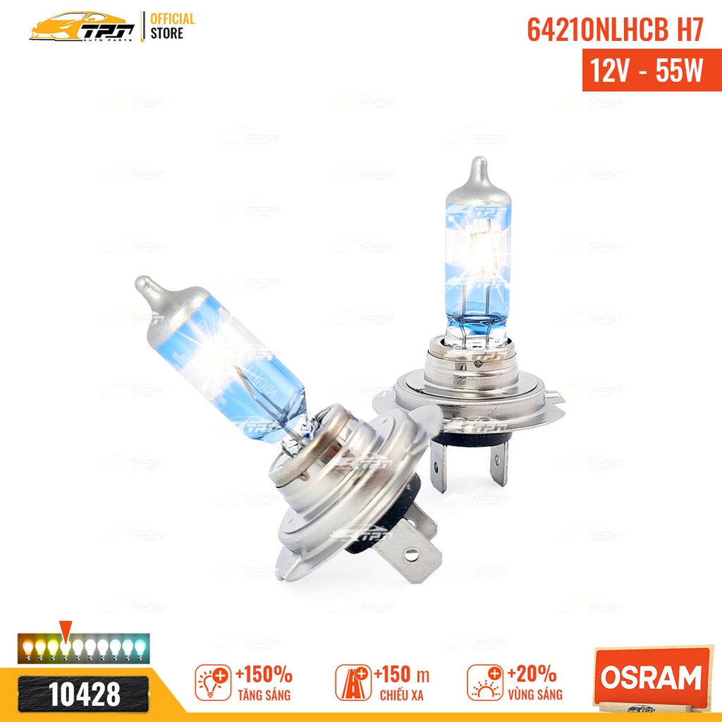 64210NLHCB Bóng Đèn Halogen Tăng Sáng 150% H7 [12V - 55W] Hộp = 2c OSRAM - Germany