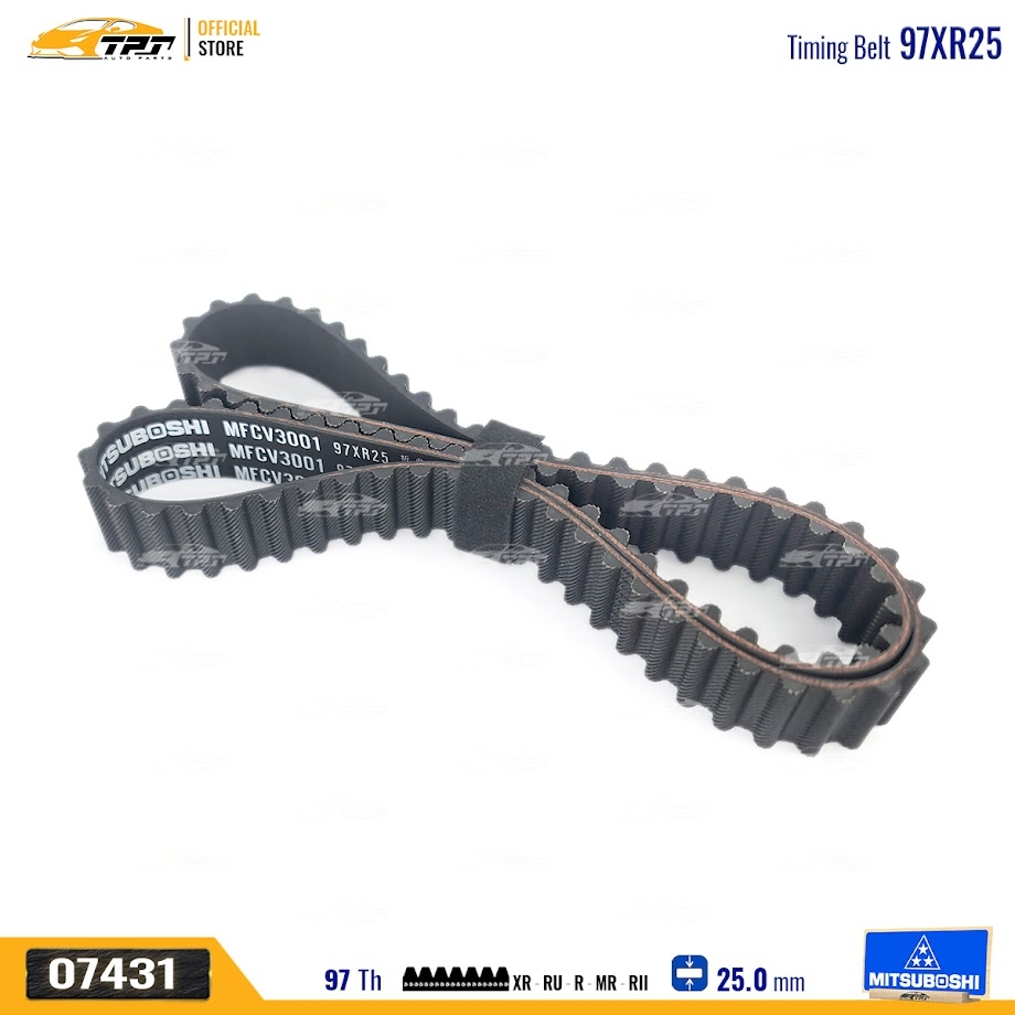 97XR25 Dây Curoa Cam / Dây Đai Răng Toyota FORTUNER 2.5 Mitsuboshi - Japan