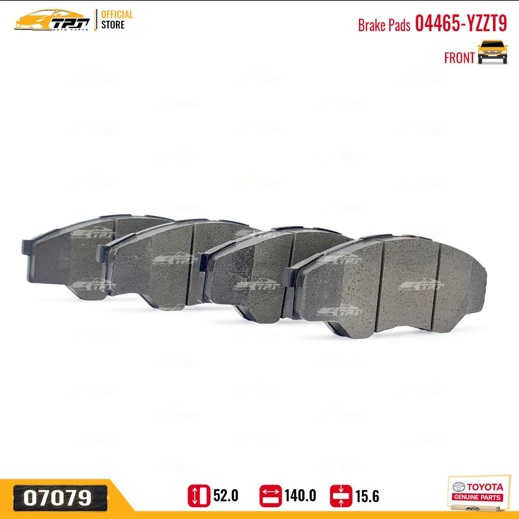 04465-YZZT9 Bố Thắng TRƯỚC Toyota INNOVA 06-16 Hàng Chính Hãng TOYOTA