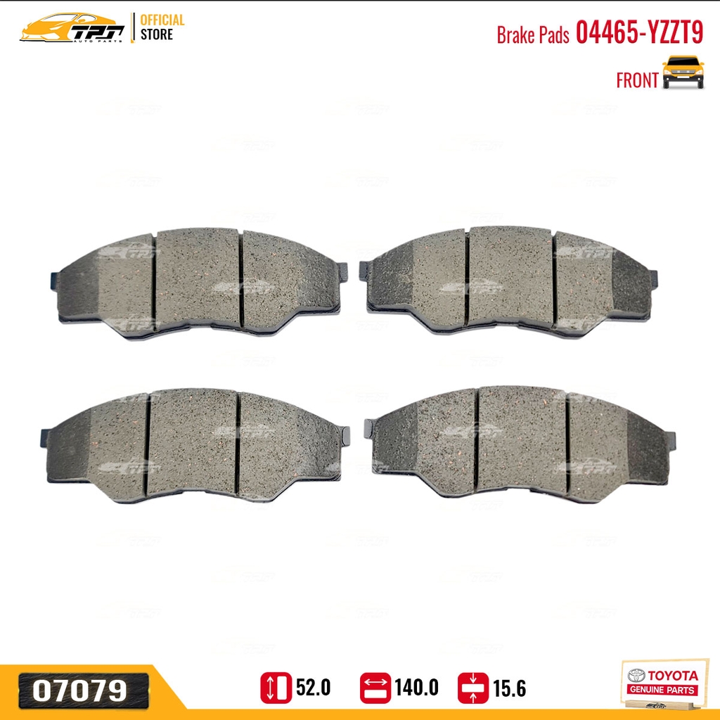 04465-YZZT9 Bố Thắng TRƯỚC Toyota INNOVA 06-16 Hàng Chính Hãng TOYOTA