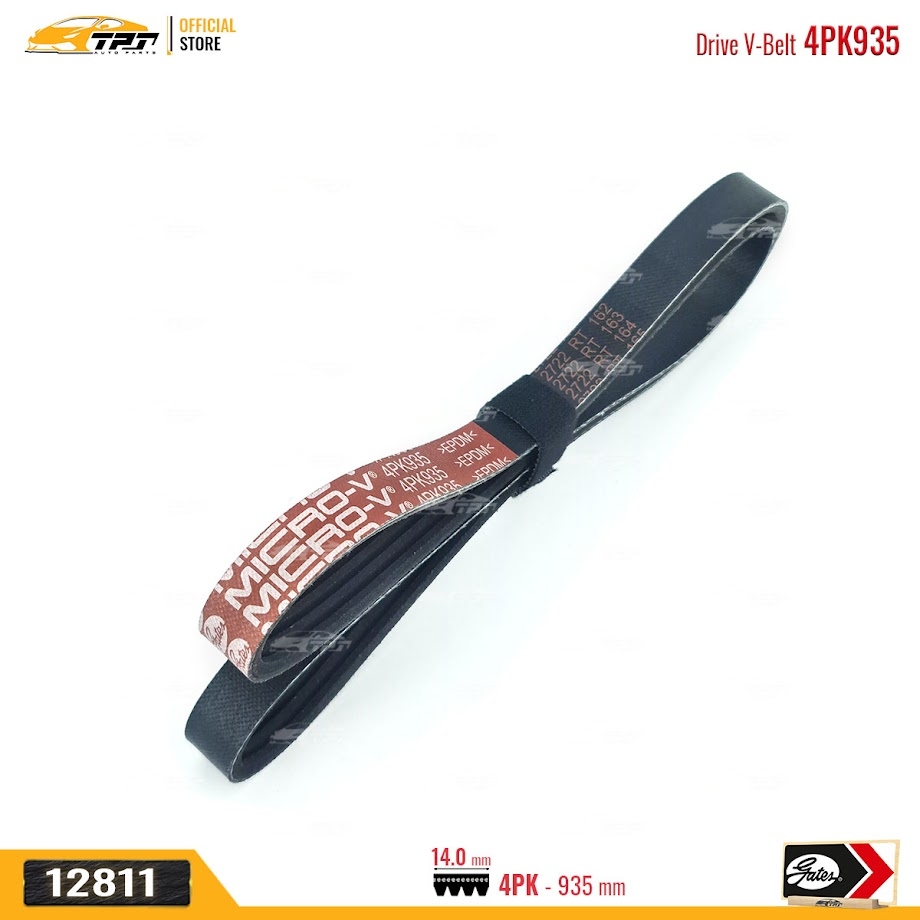 4PK935 Dây Curoa Mazda MPV II 2.0 99-06 Mitsubishi GALANT VIII 2.0 96-04 Suzuki LIANA 1.3 1.6 01-08 GATES - USA