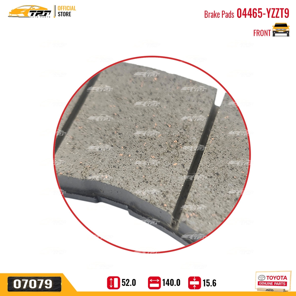 04465-YZZT9 Bố Thắng TRƯỚC Toyota INNOVA 06-16 Hàng Chính Hãng TOYOTA