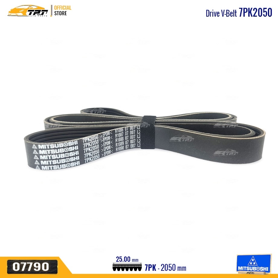 7PK2050 Dây Curoa Tổng Toyota FORTUNER 16- (Xe Form mới) MITSUBOSHI - Japan