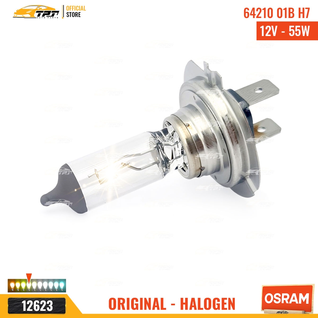 64210 01B Bóng Đèn Halogen Tiêu Chuẩn H7 [12V - 55W] Vĩ = 1c OSRAM - Germany