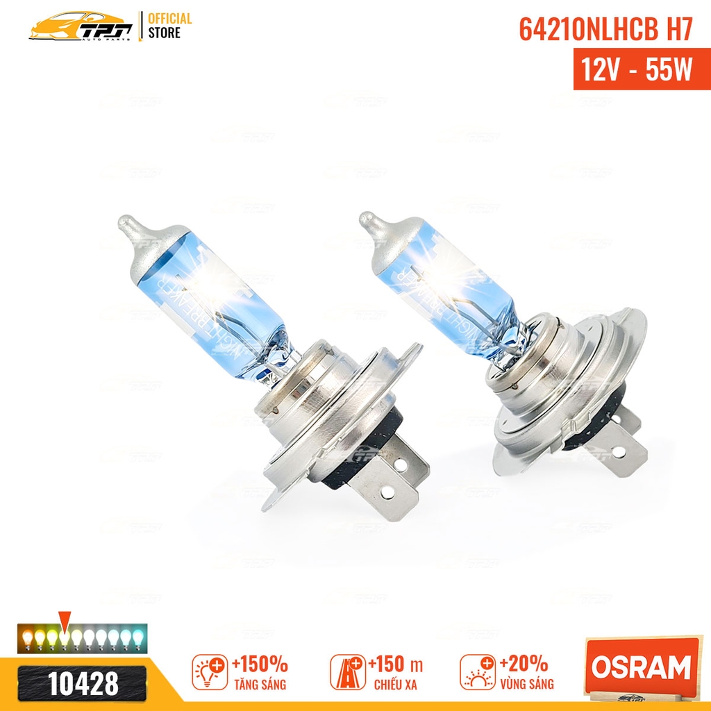 64210NLHCB Bóng Đèn Halogen Tăng Sáng 150% H7 [12V - 55W] Hộp = 2c OSRAM - Germany