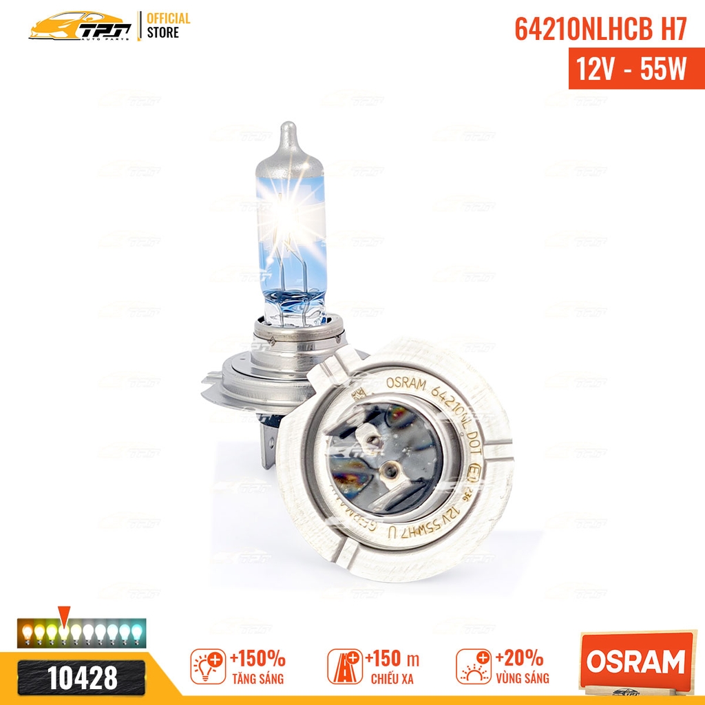 64210NLHCB Bóng Đèn Halogen Tăng Sáng 150% H7 [12V - 55W] Hộp = 2c OSRAM - Germany