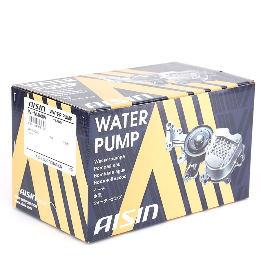 WPM040V Bơm Nước Mitsubishi FUSO CANTER FE659 3.9 94-08 - FUSO CANTER FE73P-854P-85P 3.9 08- FUSO ROSA BE639-22-29 3.9 08- AISIN - Japan