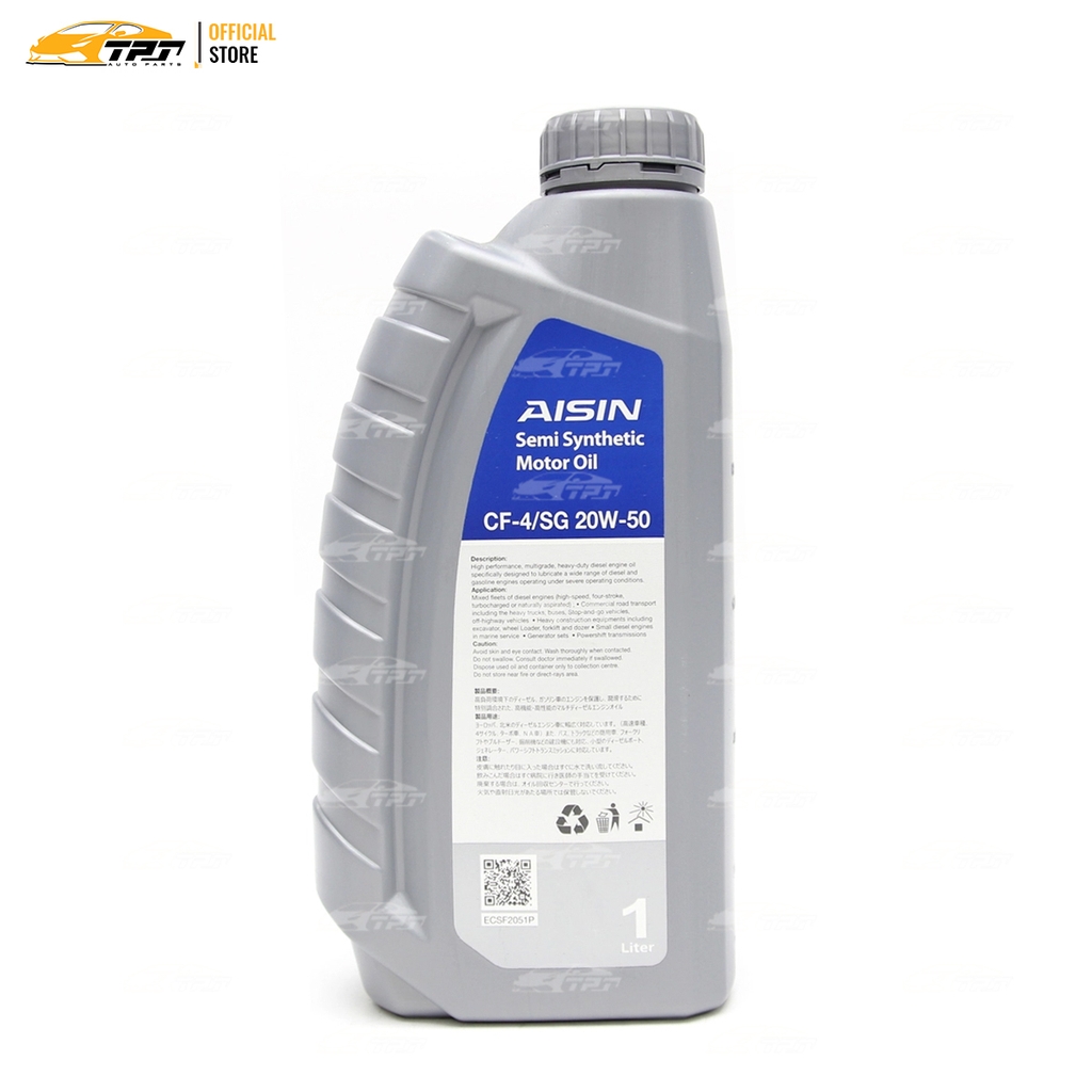 20W-50 CF4/SG Nhớt Động Cơ Semi Synthetic ECSF2051P [1 Lít] AISIN - Japan