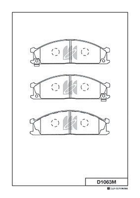 D1063M Bố Thắng - Má Phanh TRƯỚC Nissan PATHFINDER 3.0 85-95 CARAVAN 2.0 95-01 MK Kashiyama - Japan