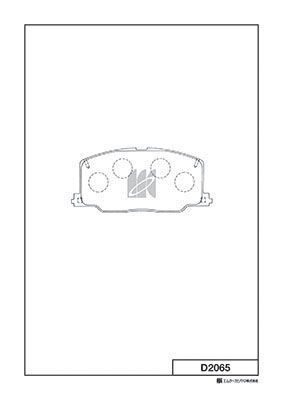 D2065 Bố Thắng - Má Phanh TRƯỚC Toyota CAMRY 2.0 2.5 86-91 CORONA 1.8 2.0 89-93 MK Kashiyama - Japan