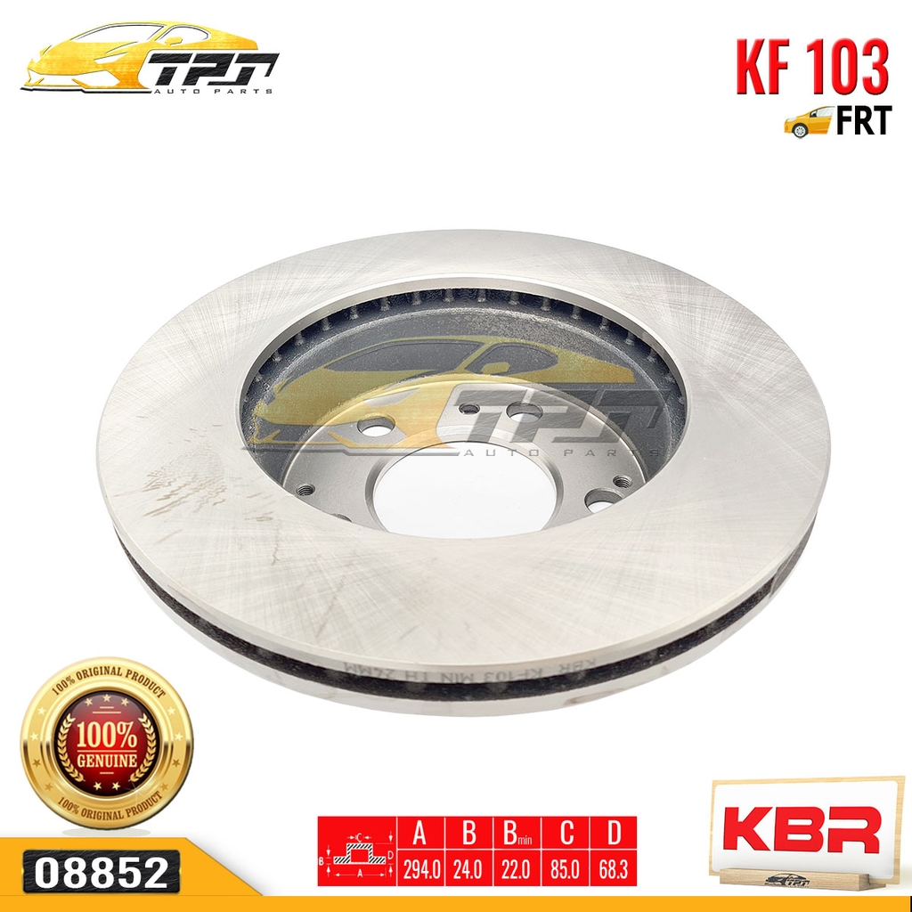 KF103 Đĩa Thắng TrướcMercedes MB100 - MB140 [294.0 mm] KBR - Taiwan