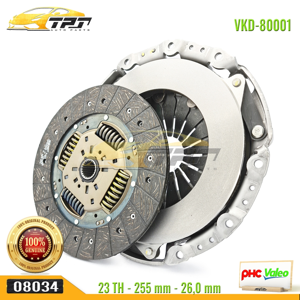 Bộ Kits Lá Côn - Mâm Ép Hyundai GRAND STAREX - PORTER 2 MAY DIEN - Kia BONGO 3 255 mm [VKD-80001] VALEO - Korea