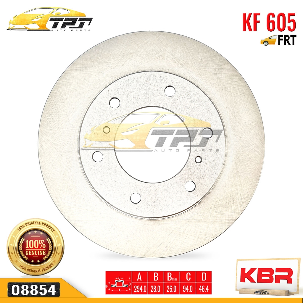 KF605 Đĩa Thắng Trước Mitsubishi ZINGER TRITON 05- [294.0 mm] KBR - Taiwan
