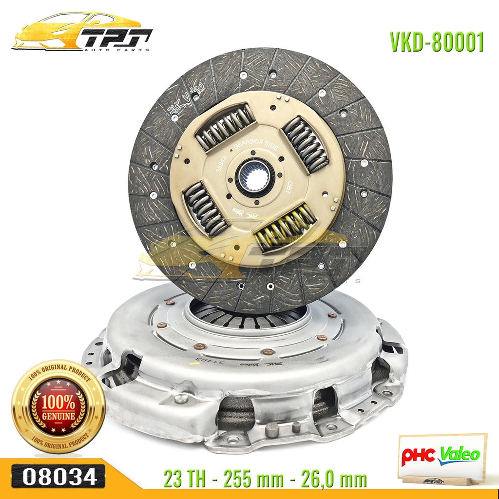 Bộ Kits Lá Côn - Mâm Ép Hyundai GRAND STAREX - PORTER 2 MAY DIEN - Kia BONGO 3 255 mm [VKD-80001] VALEO - Korea