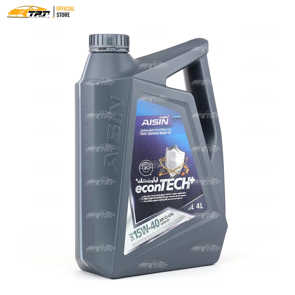 15W-40 CI4/SL Nhớt Động Cơ Semi Synthetic ECSI1544PN [4 Lít] AISIN - Japan